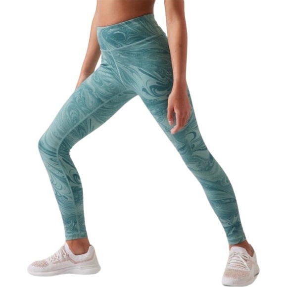 Athleta Other - ATHLETA GIRL XL High Waist Printed Chit Chat Legging Tight Style# 982647-14